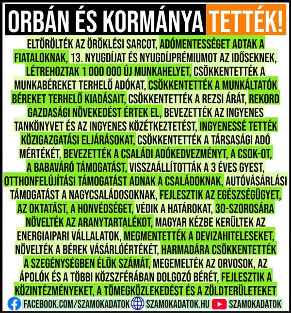 Orbán and his government did it!