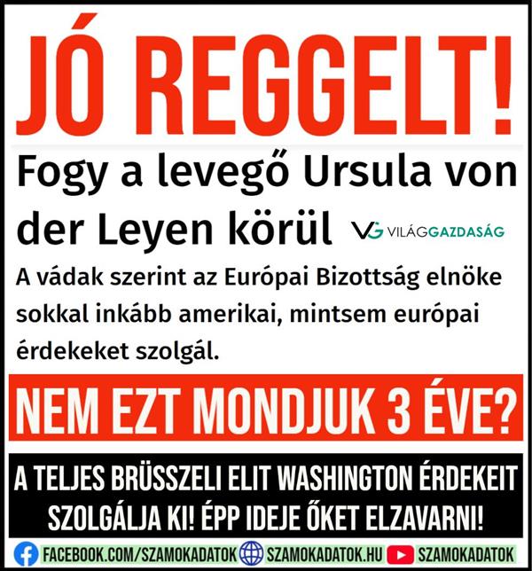 Fogy a levegő Ursula von der Leyen körül