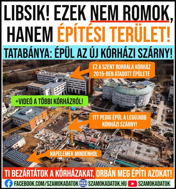 Tatabánya: The new hospital wing is under construction!  Modern Cities Program!