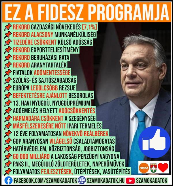 Haho, liberals!  Are you looking for the Fidesz program?