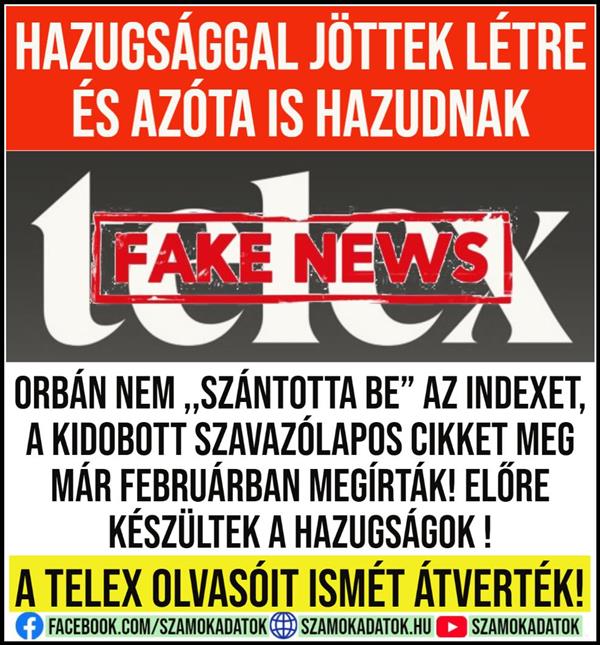 A Telex olvasóit ismét átverték!