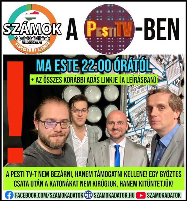 Numbers on Pest TV!  Tonight from 22:00!