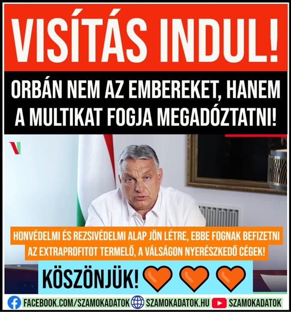 Orbán will not tax people, but multis!