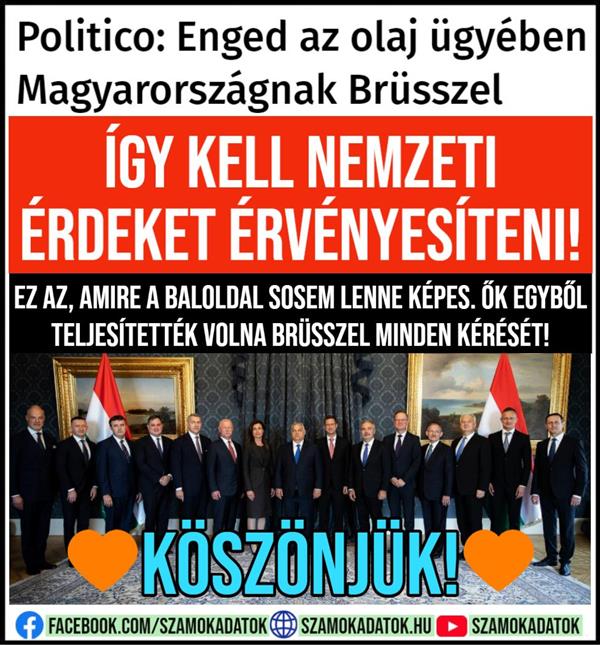 Politico: Enged az olaj ügyében Magyarországnak Brüsszel