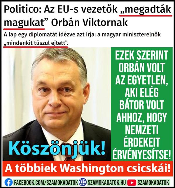 EU leaders surrendered to Viktor Orbán