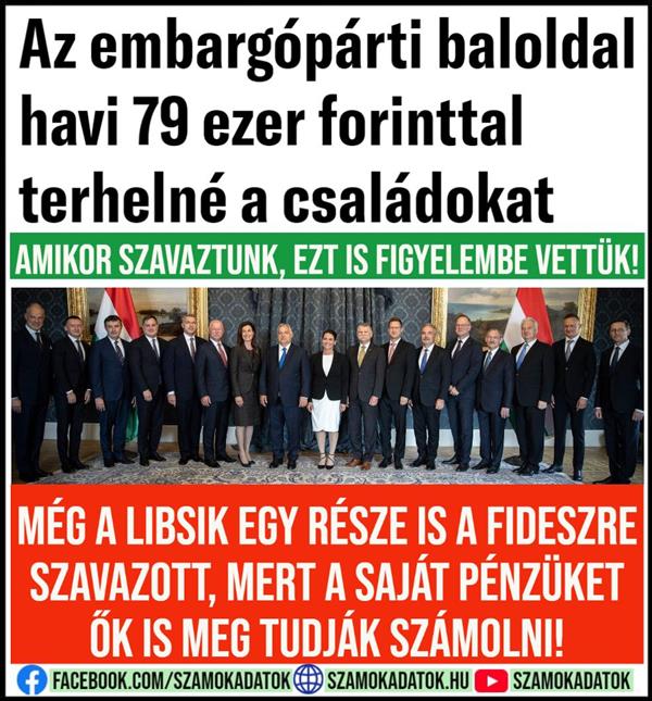 The embargoist left would burden families with HUF 79,000 a month