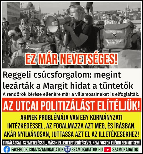 Az utcai politizálás nem jó semmire sem!