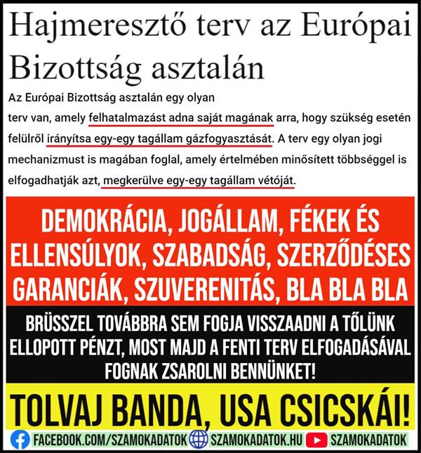 ️The Brussels regime uses all means to extort the member states and their population
