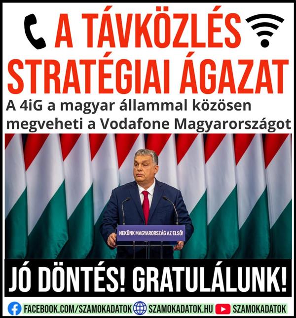 A 4iG a magyar állammal közösen megveheti a Vodafone Magyarországot