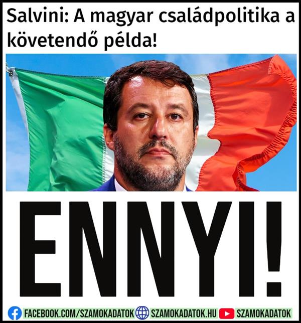 Salvini: Hungarian family policy is the example to be followed!