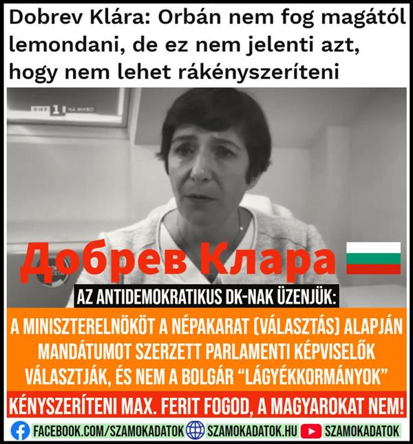 Klara Dobrev, a "Democratic" politician in name, but in practice a dictatorial Coalition, has gone astray